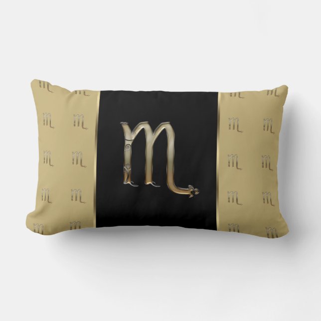 Scorpio Zodiac Sign Lumbar Cushion (Front)