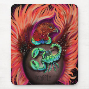 Scorpio Zodiac Sign Mouse Pad