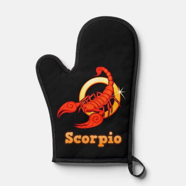 Scorpio zodiac sign oven mitt (Front)