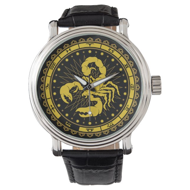 Scorpio - Zodiac Sign - Symbol - Horoscope Watch (Front)