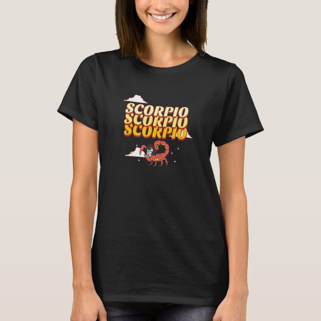 Scorpio Zodiac Sign T-Shirt (Front)