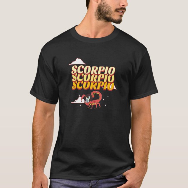 Scorpio Zodiac Sign T-Shirt (Front)