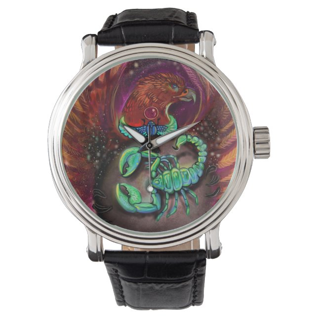 Scorpio Zodiac Sign Watch (Front)