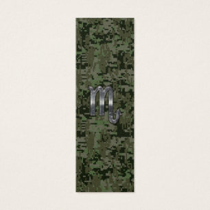 Scorpio Zodiac Sign Woodland Digital Camo