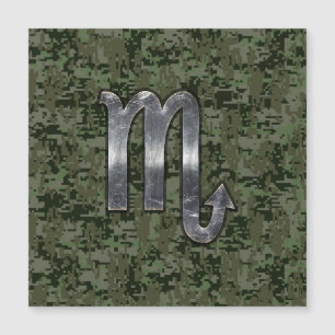 Scorpio Zodiac Sign Woodland Green Digital Camo