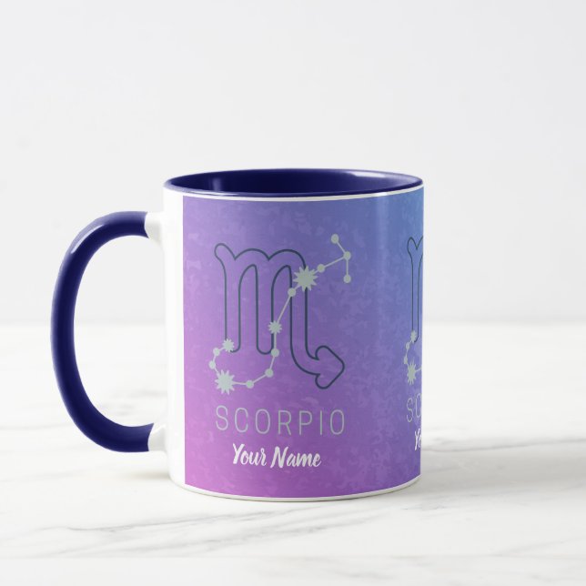 Scorpio Zodiac Star Sign Horoscope Constellation Mug (Left)
