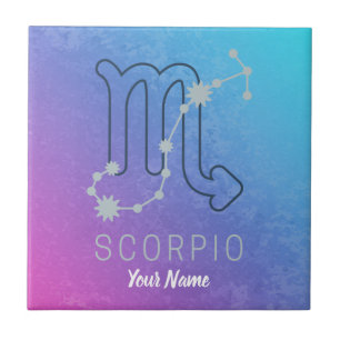 Scorpio Zodiac Star Sign Horoscope Constellation Tile