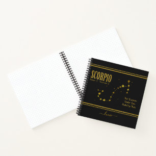 Scorpio Zodiac Star Sign Notebook
