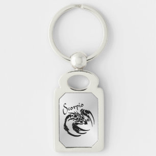 Scorpio Zodiac Symbol and Sign Key Ring