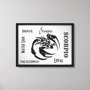 Scorpio Zodiac Symbol Canvas Print