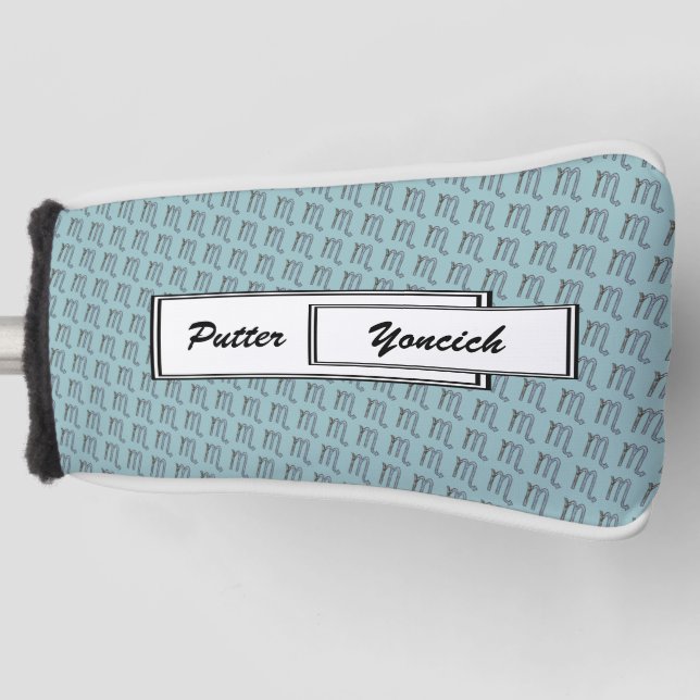 Scorpio Zodiac Symbol Element by Kenneth Yoncich Golf Head Cover (Front)