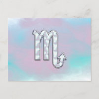Scorpio Zodiac Symbol in Mother of Pearl Decor