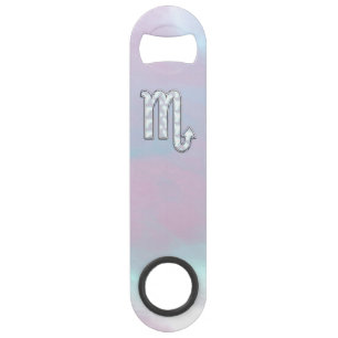 Scorpio Zodiac Symbol in Mother of Pearl Style