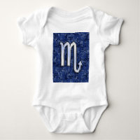 Scorpio Zodiac Symbol on Navy Blue Camo