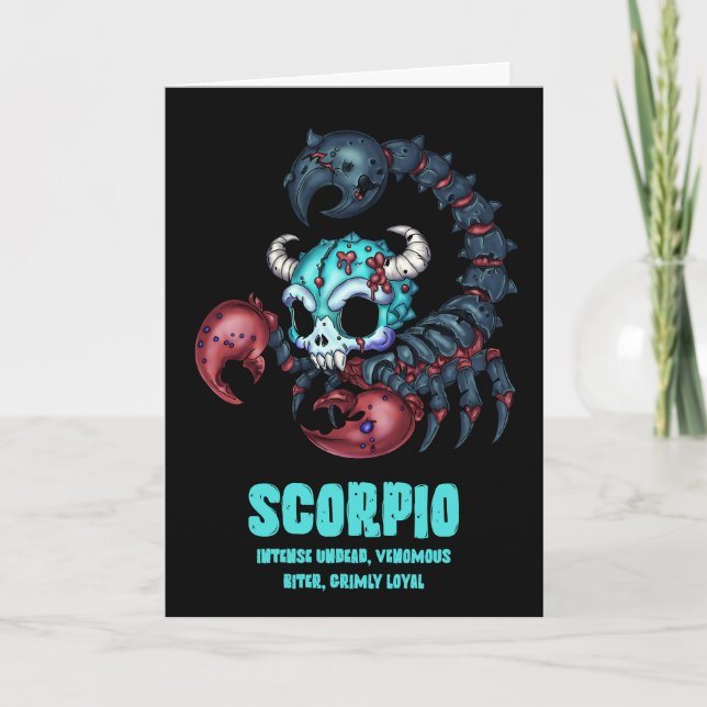 Scorpio Zombie Card (Front)