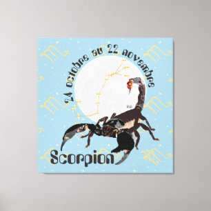 Scorpion 24 oct. au 22 nov. Impression sur toile Canvas Print