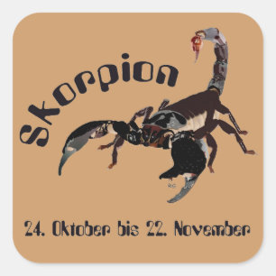 Scorpion 24 October to 22 November sticker