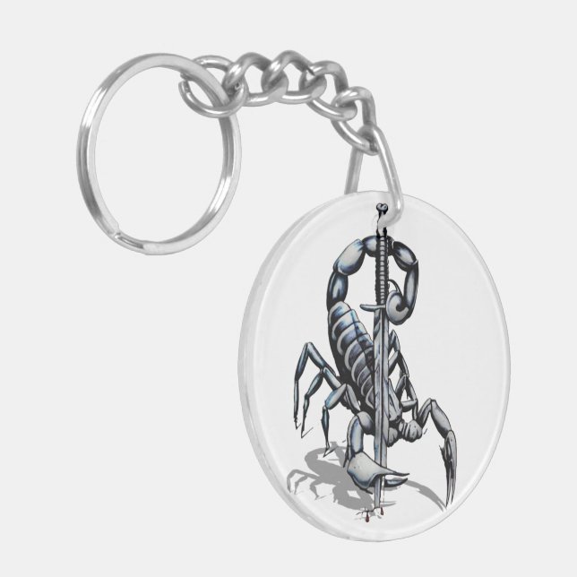 Scorpion, 3D illustration T-Shirt Trucker Hat Butt Key Ring (Front Left)