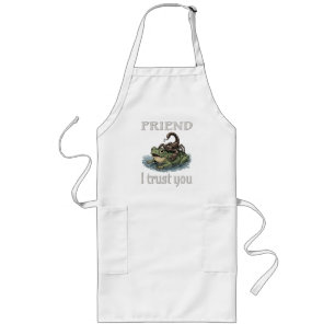 Scorpion and Frog - Friend, I Trust You Long Apron