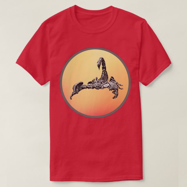 Scorpion Drawing  T-Shirt (Design Front)