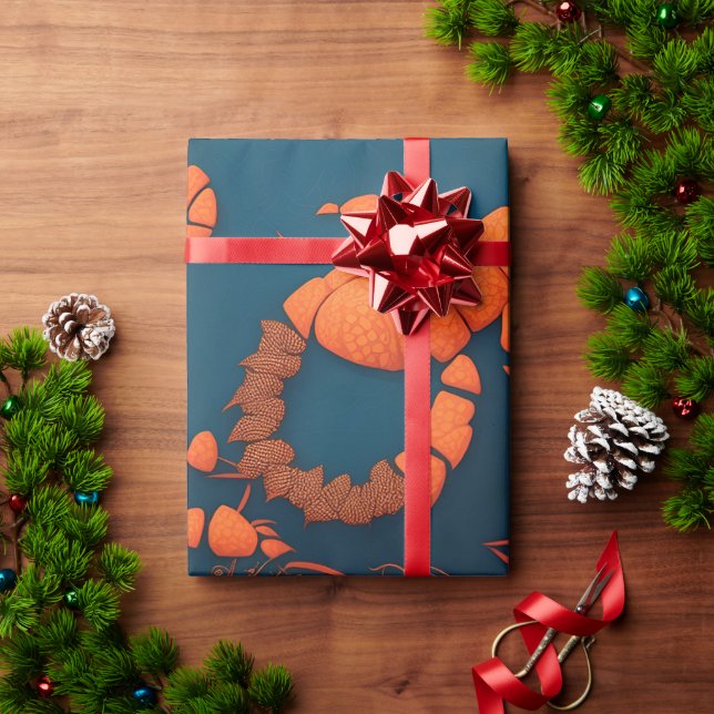 Scorpion Geometric Colourful Personalised Pattern Wrapping Paper (Holiday Gift)