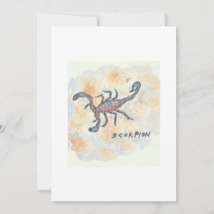 Scorpion Greeting Card