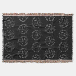 Scorpion Grey Throw Blanket