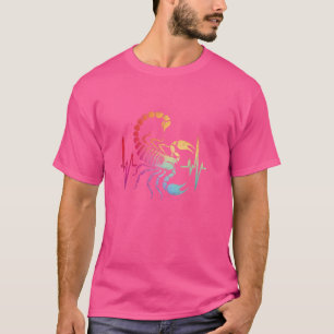 Scorpion Heartbeat - Vintage Colourful Zodiac Scor T-Shirt