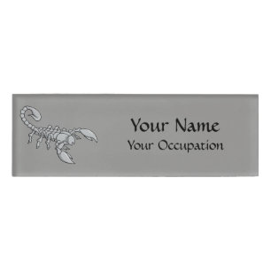 Scorpion Icon Name Tag