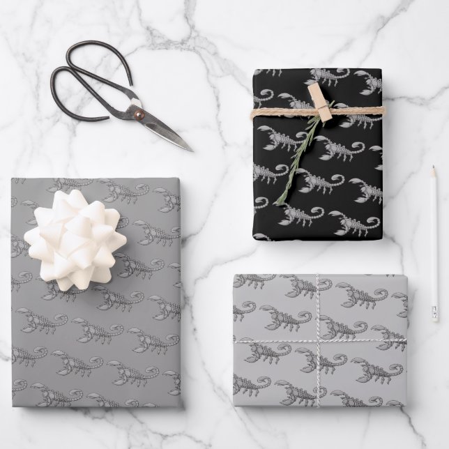 Scorpion Icon Wrapping Paper Sheet (Front)