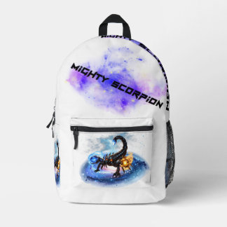 SCORPION OF THE COSMIC ARCANE PRINTED BACKPACK