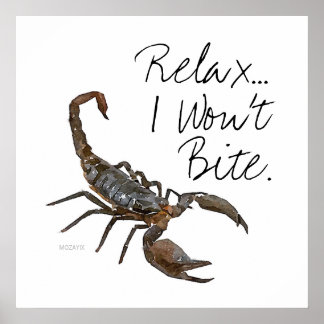 Scorpion "Relax... I Won't Bite" Poster