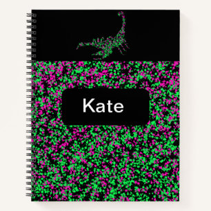 Scorpion Splattered Paint Notebook