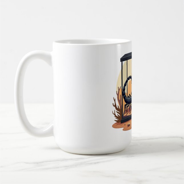 Scorpion Terrarium Habitat Coffee Mug (Left)
