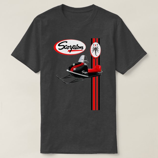 Scorpion Vintage Snowmobiles  T-Shirt (Design Front)