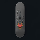 Scorpion Zodiac Sign Heart Love Dark Grey Elegant  Skateboard<br><div class="desc">This cool skateboard featuring scorpion illustration would make a wonderful gift for someone who loves scorpions!</div>