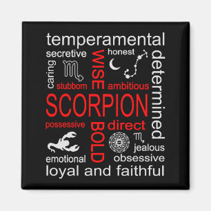 Scorpion Zodiac Sign Magnet