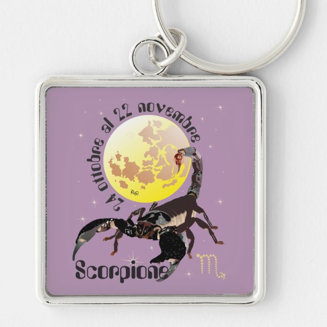 Scorpione 24 ottobre al 22 novembre Portachiavi Key Ring (Front)