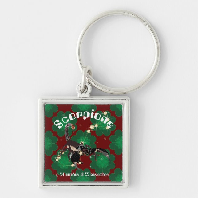 Scorpione 24 ottobre al 22 novembre Portachiavi Key Ring (Front)