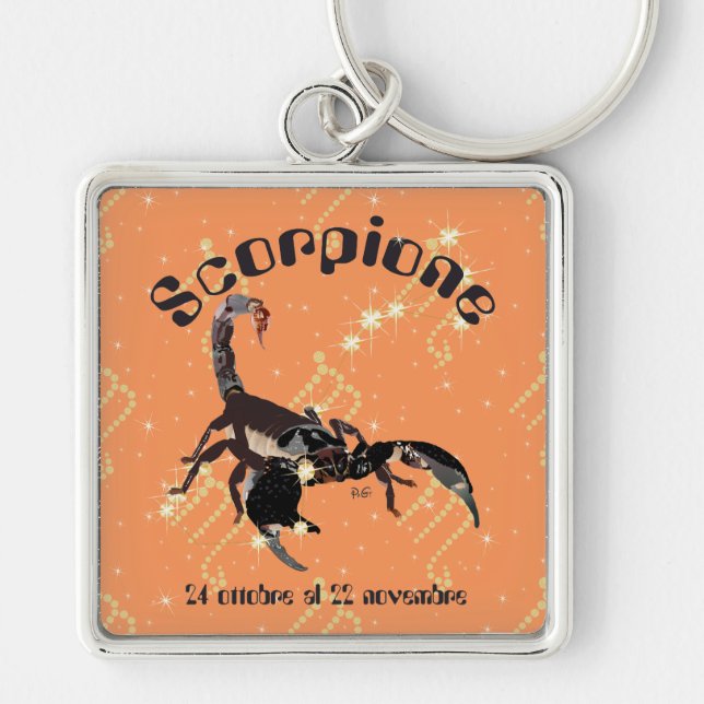 Scorpione 24 ottobre al 22 novembre Portachiavi Key Ring (Front)