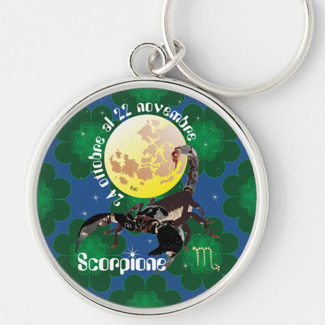Scorpione 24 ottobre al 22 novembre Portachiavi Key Ring (Front)