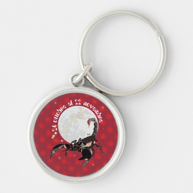 Scorpione 24 ottobre al 22 novembre Portachiavi Key Ring (Front)