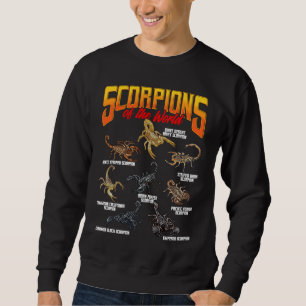 Scorpions Animals of the World Arachnology Animal Sweatshirt