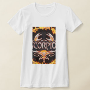 Scorpio's Inferno: Symbolic Flames in Art T-Shirt