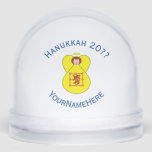 Scot Lion Rampant Angel Hanukkah Flag Personalised Snowglobe<br><div class="desc">For your Scottish Hanukkah decor,  this snow globe features an angel wearing the flag of Scotland Lion Rampant. Add a name and year to personalise. Or,  change the text to whatever you like. Lovely Hanukkah gift.</div>