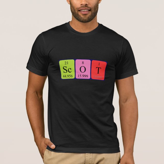 Scot periodic table name shirt (Front)