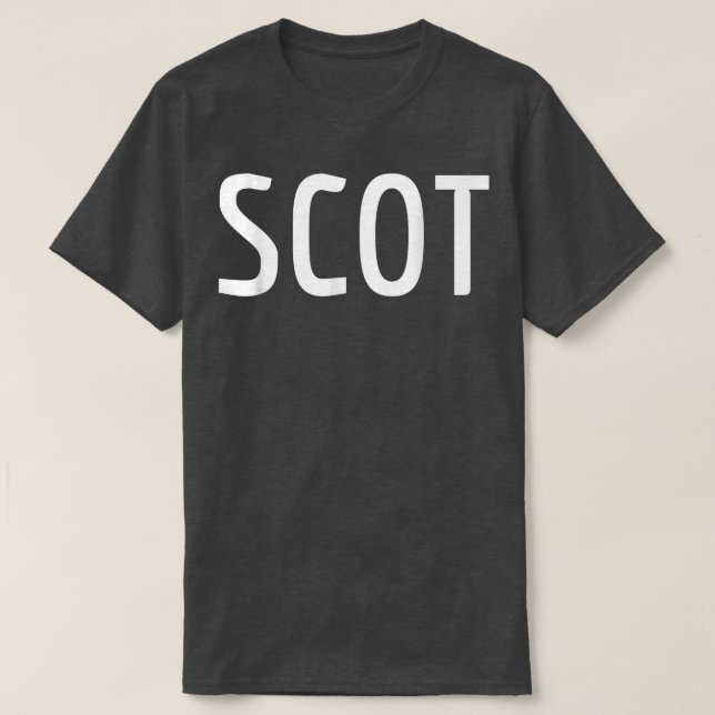 SCOT  Scotland Two Part Combo Design  Scottish Fla T-Shirt (Design Front)