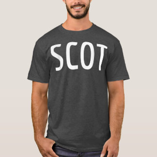 SCOT  Scotland Two Part Combo Design  Scottish Fla T-Shirt