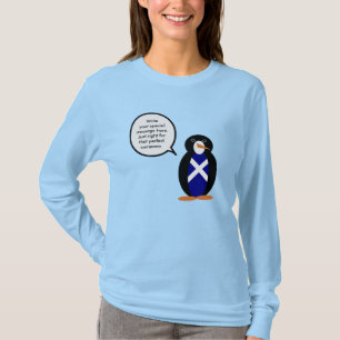 Scot Talking Ms Penguin Personalised Women's T-Shirt