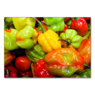 Scotch Bonnet Peppers Table Number